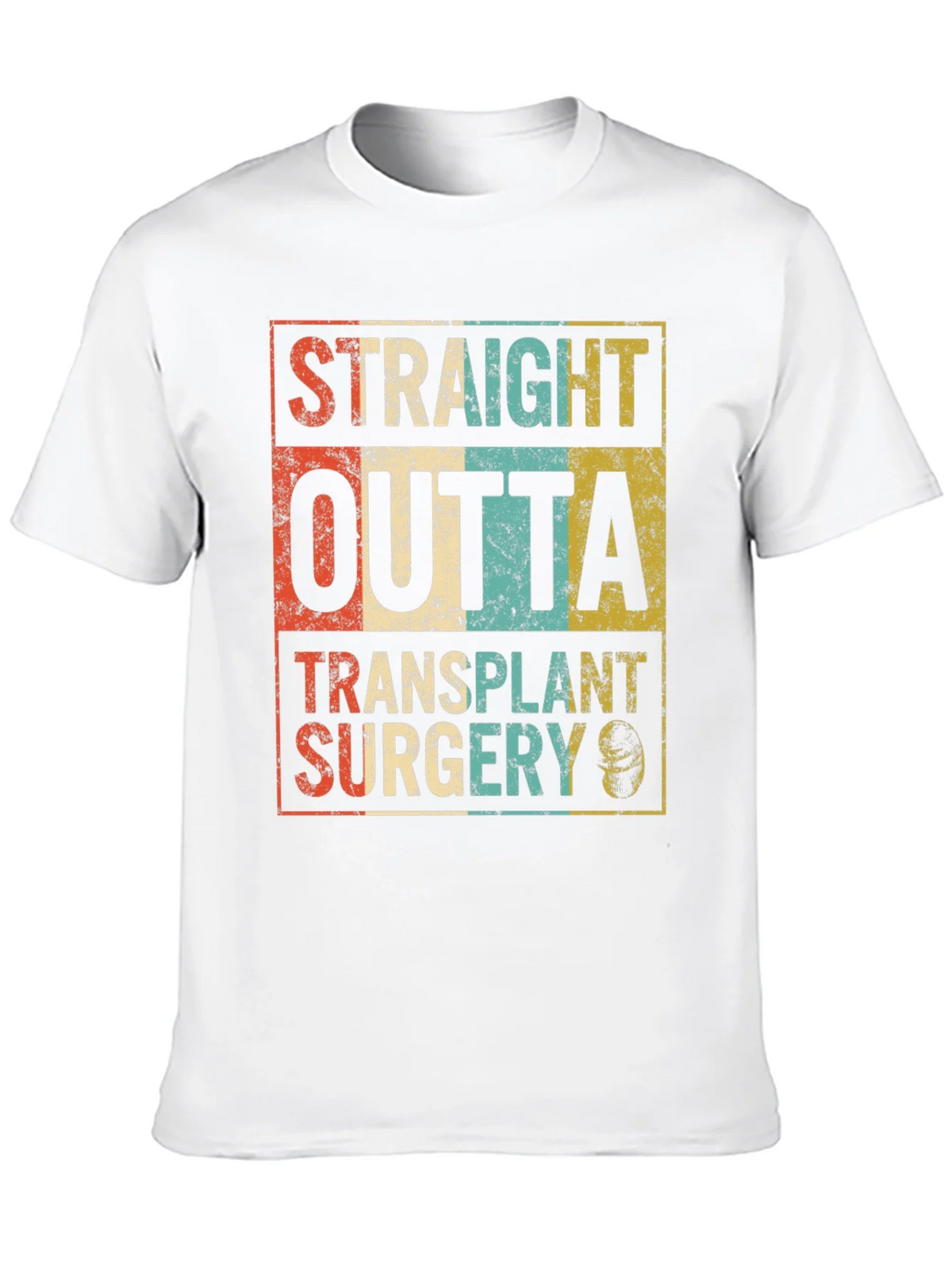 Straight Outta Transplant Surgery Black T-Shirt product image 9