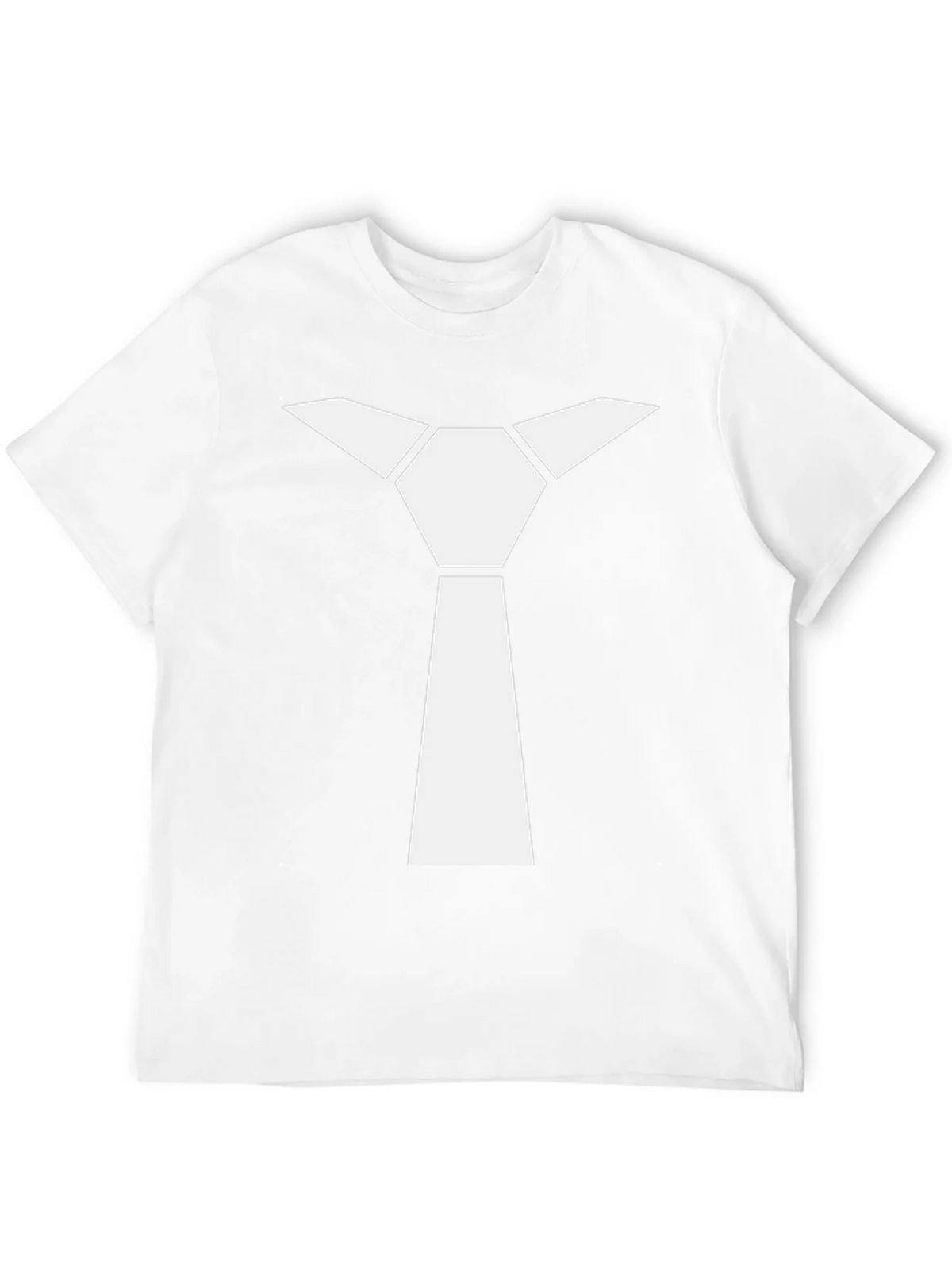 Geometric Necktie Graphic Tee - Modern Minimalist Style product image 9