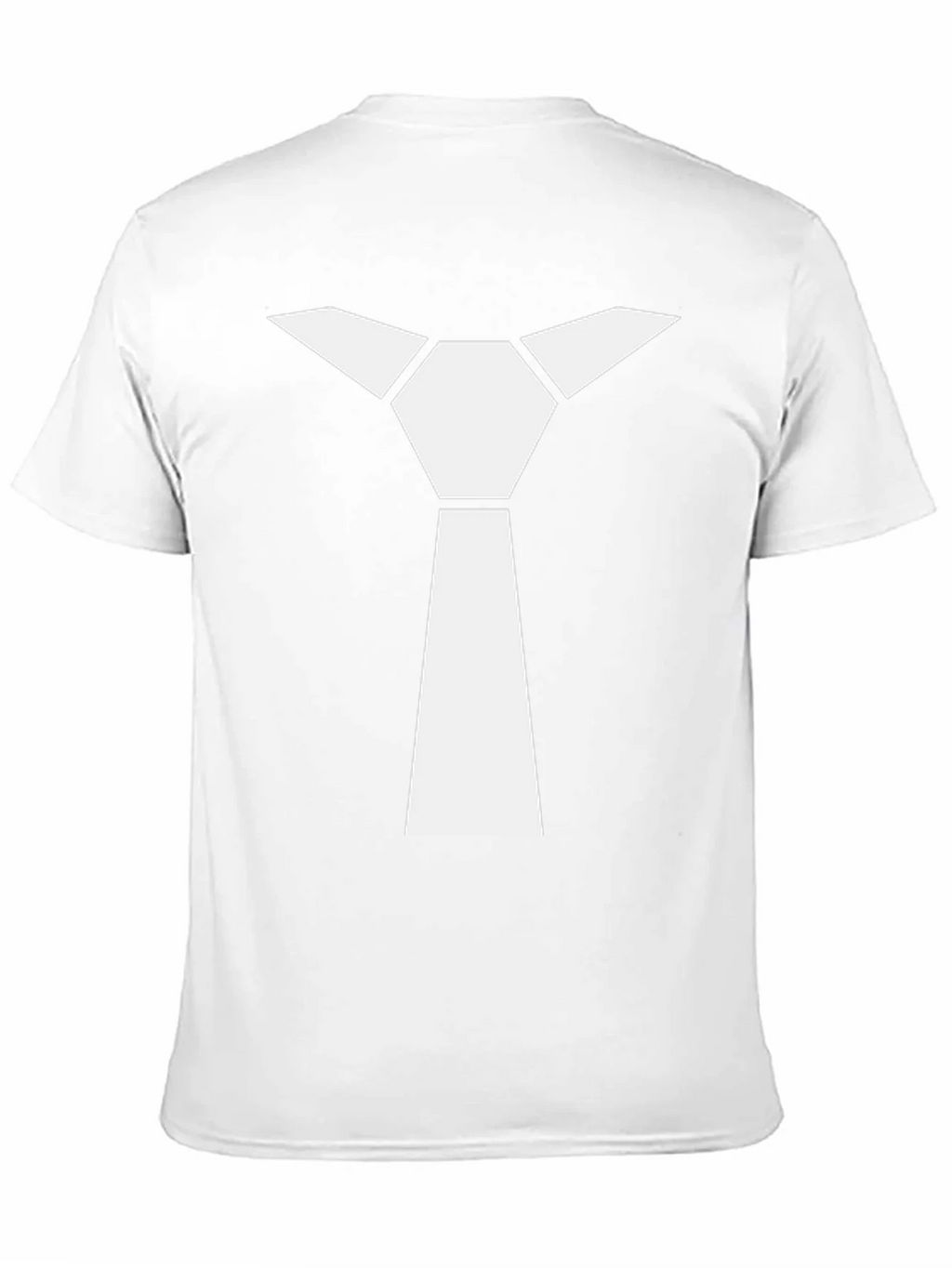 Geometric Necktie Graphic Tee - Modern Minimalist Style product image 8
