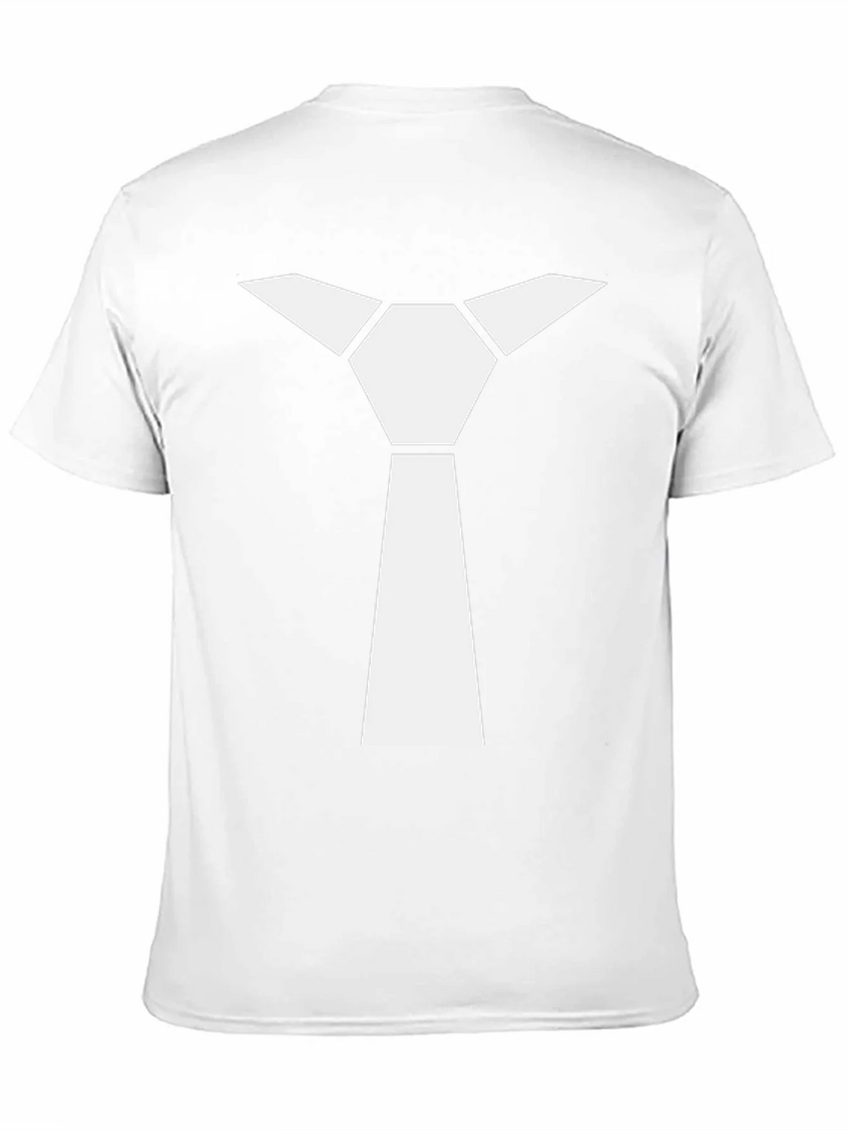 Geometric Necktie Graphic Tee - Modern Minimalist Style product image 8