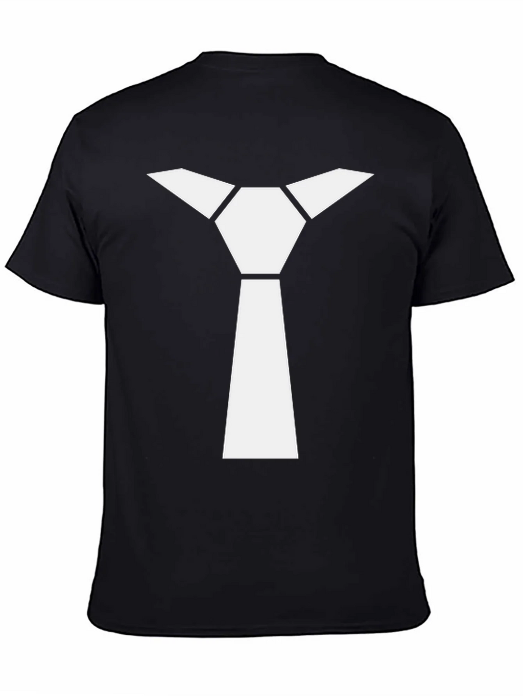 Geometric Necktie Graphic Tee - Modern Minimalist Style product image 4