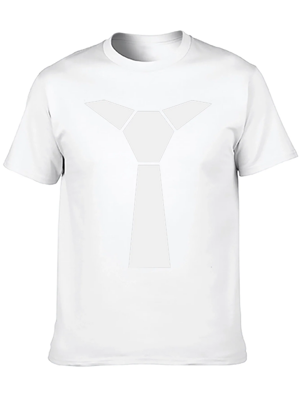 Geometric Necktie Graphic Tee - Modern Minimalist Style product image 7