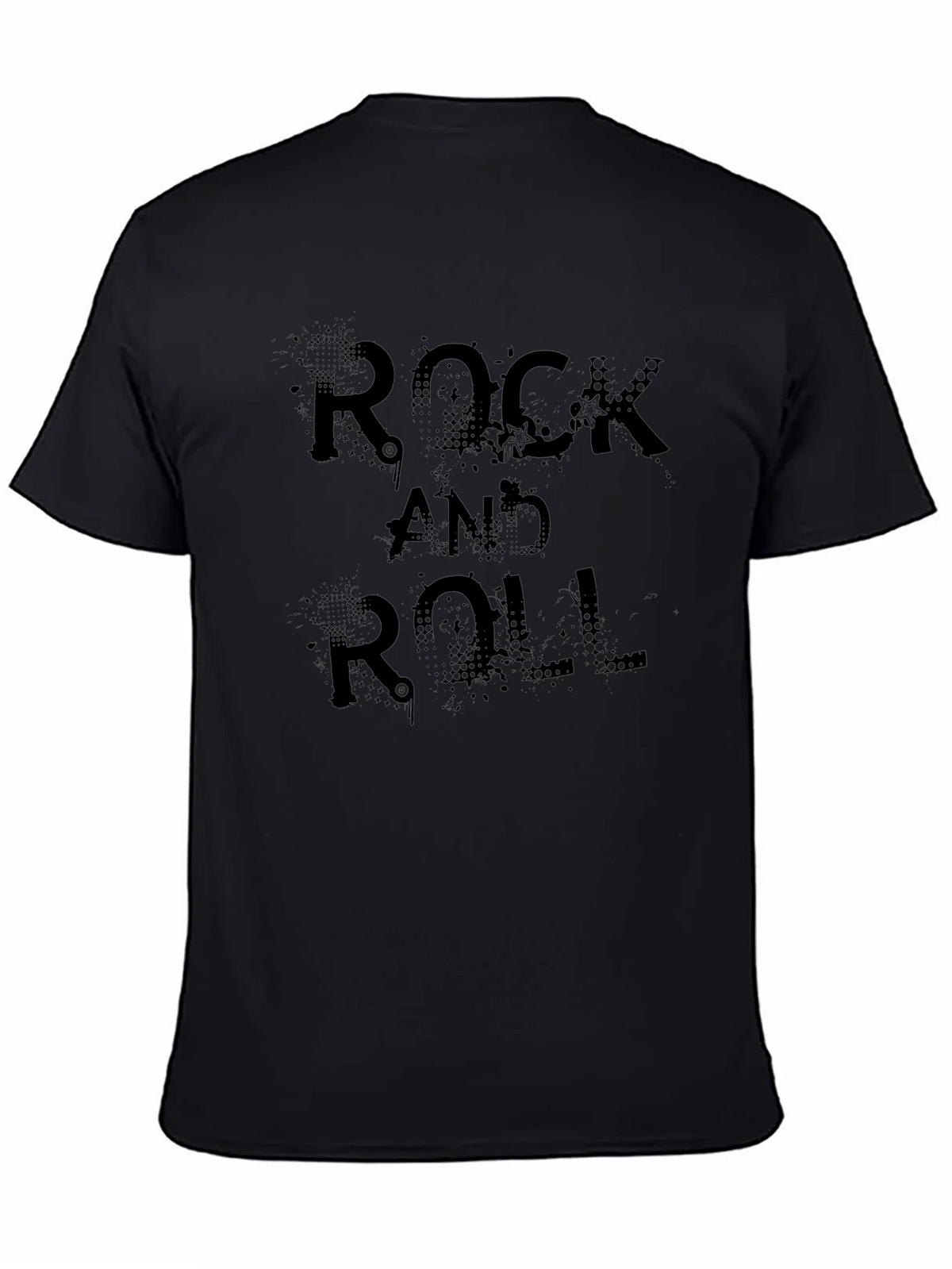 Rock and Roll Graphic Tee - Black product image 4