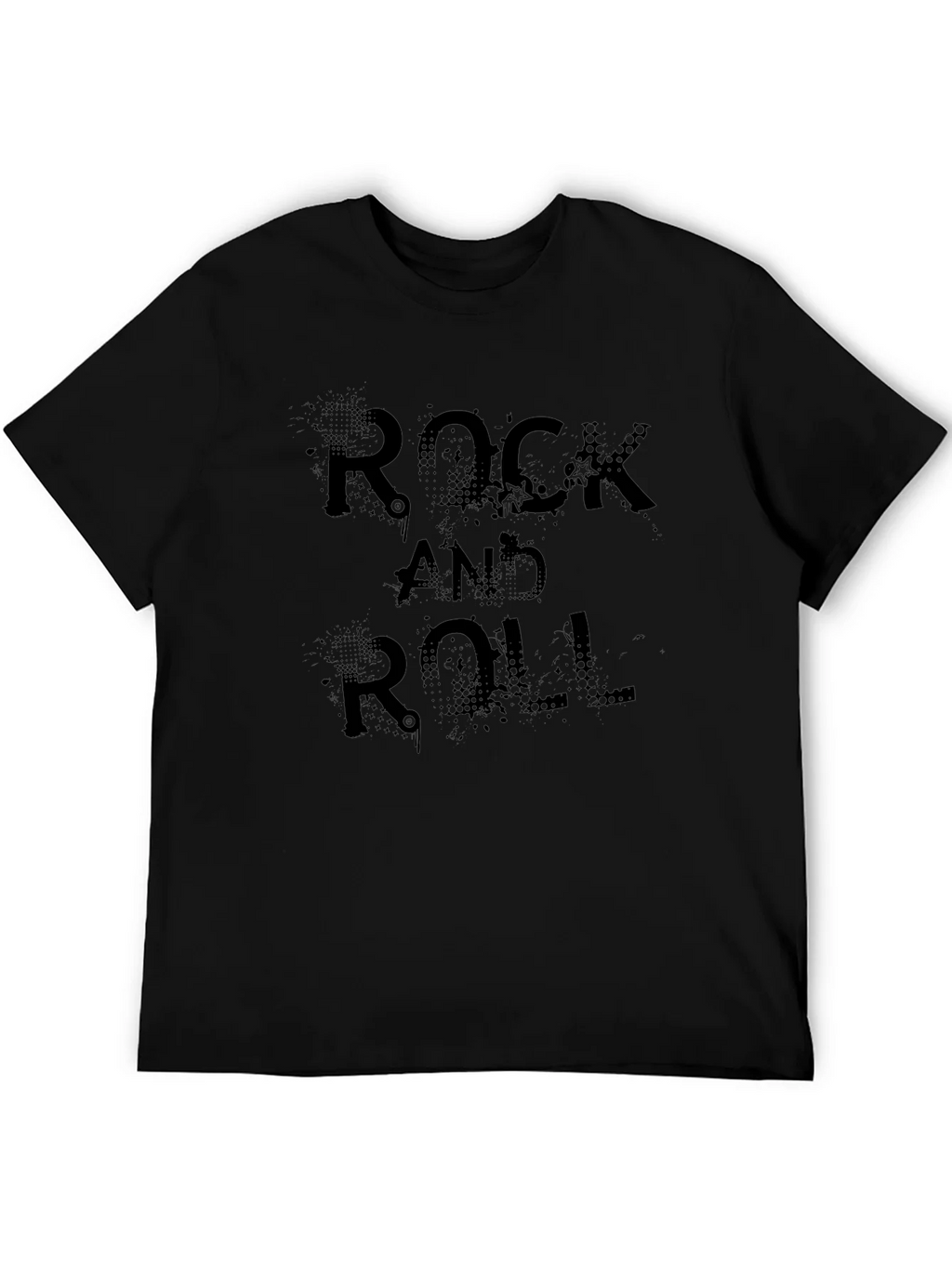 Rock and Roll Graphic Tee - Black product image 5