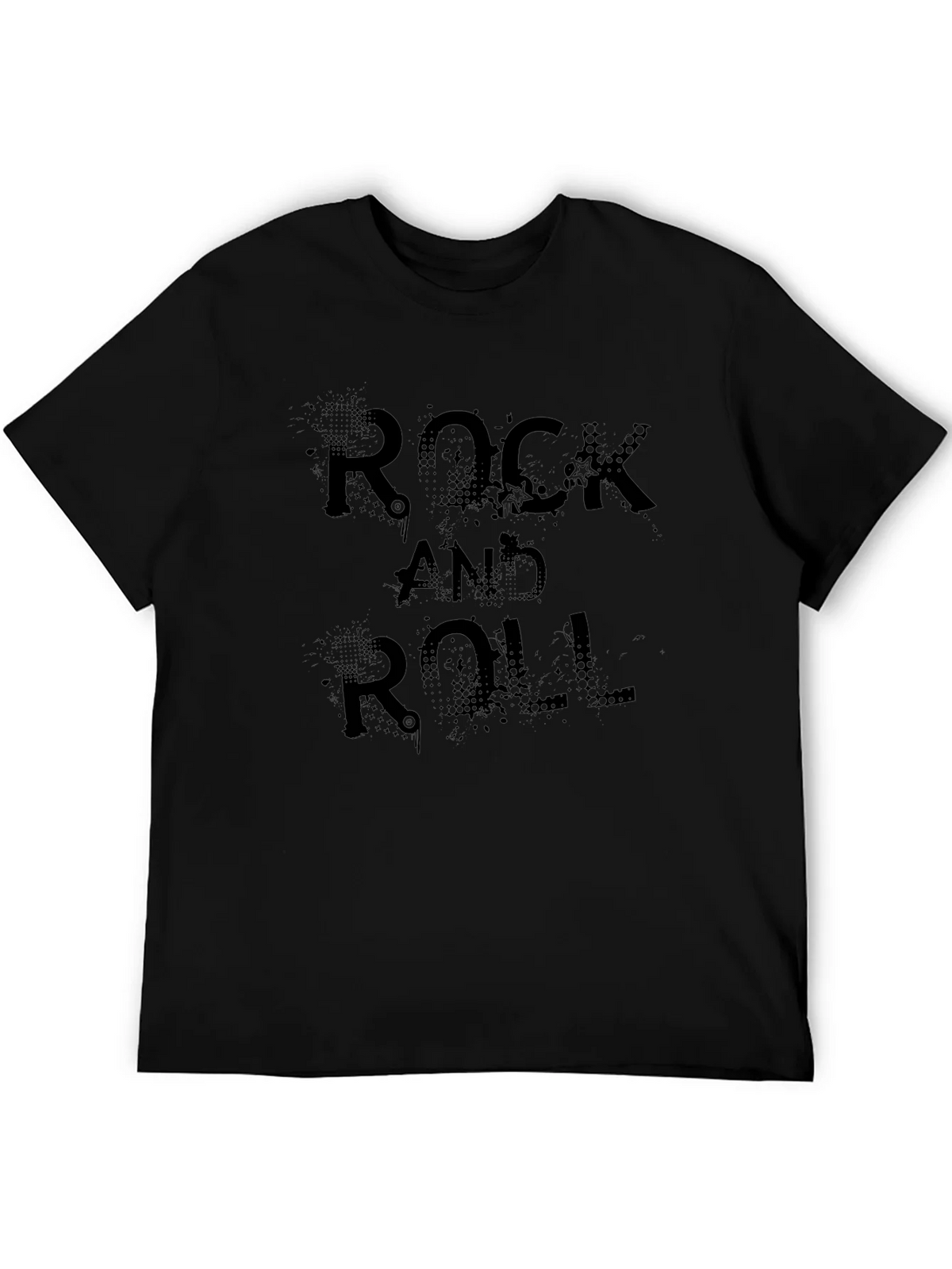 Rock and Roll Graphic Tee - Black product image 5