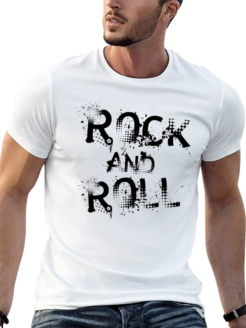 Rock and Roll Graphic Tee - Black product image 12