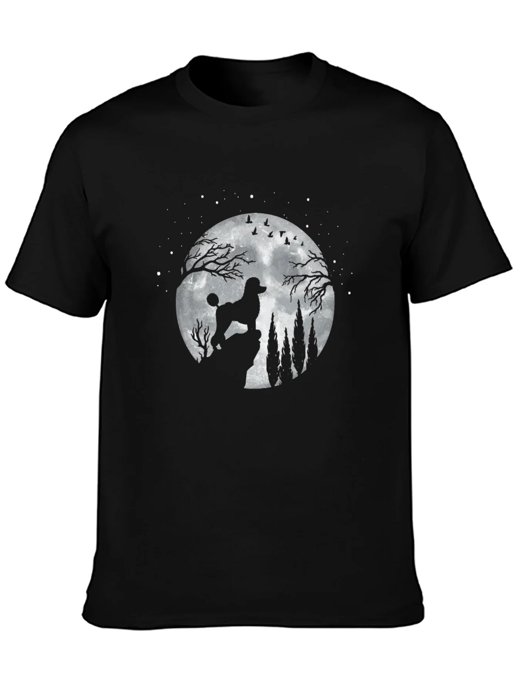 Poodle Moon Silhouette T-Shirt product image 3