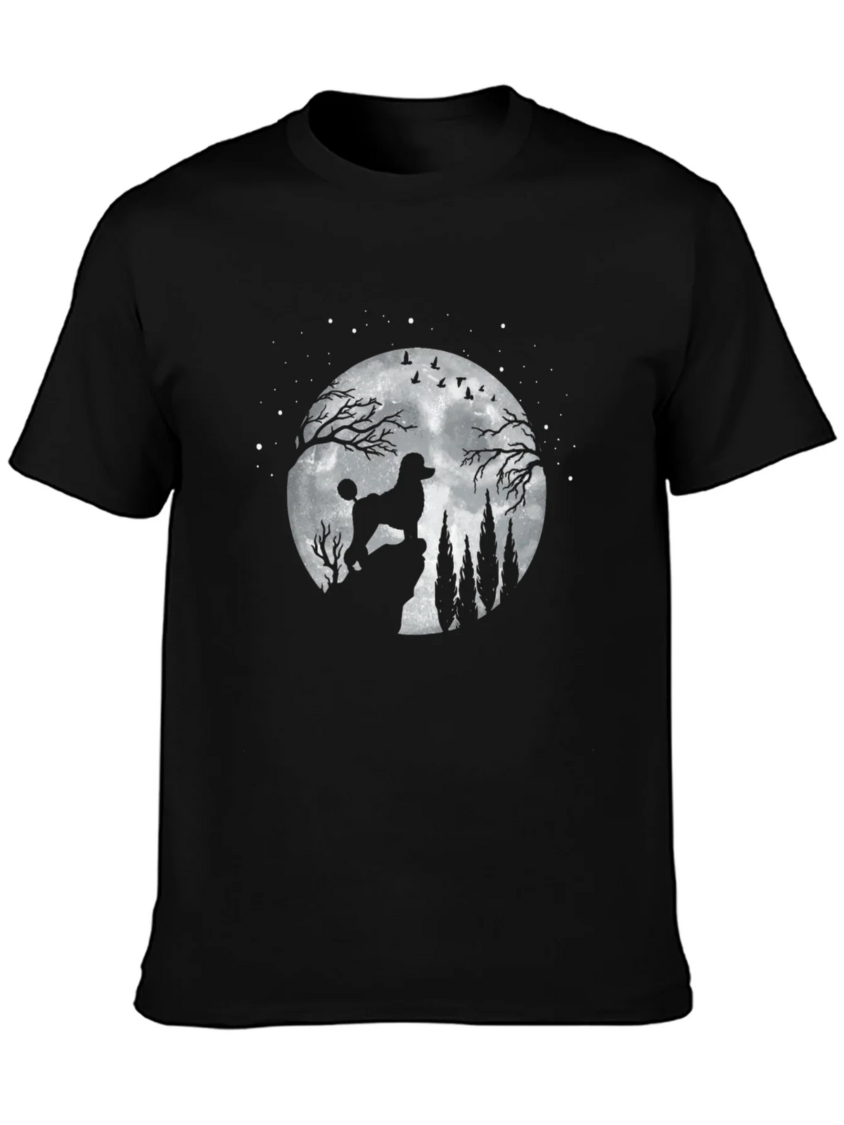 Poodle Moon Silhouette T-Shirt product image 3