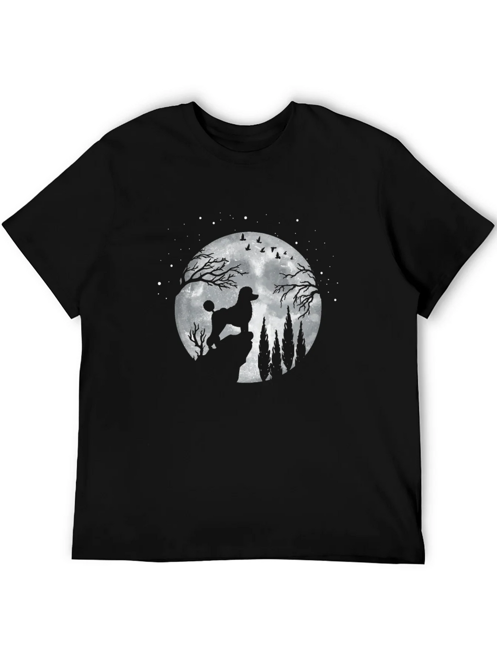 Poodle Moon Silhouette T-Shirt product image 5
