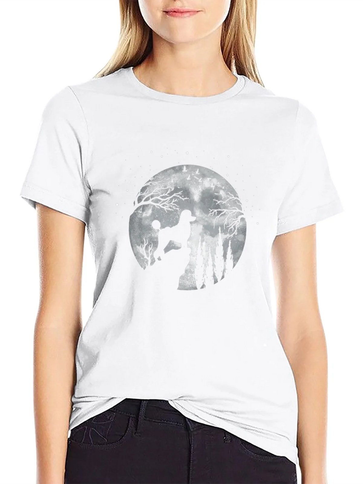 Poodle Moon Silhouette T-Shirt product image 8