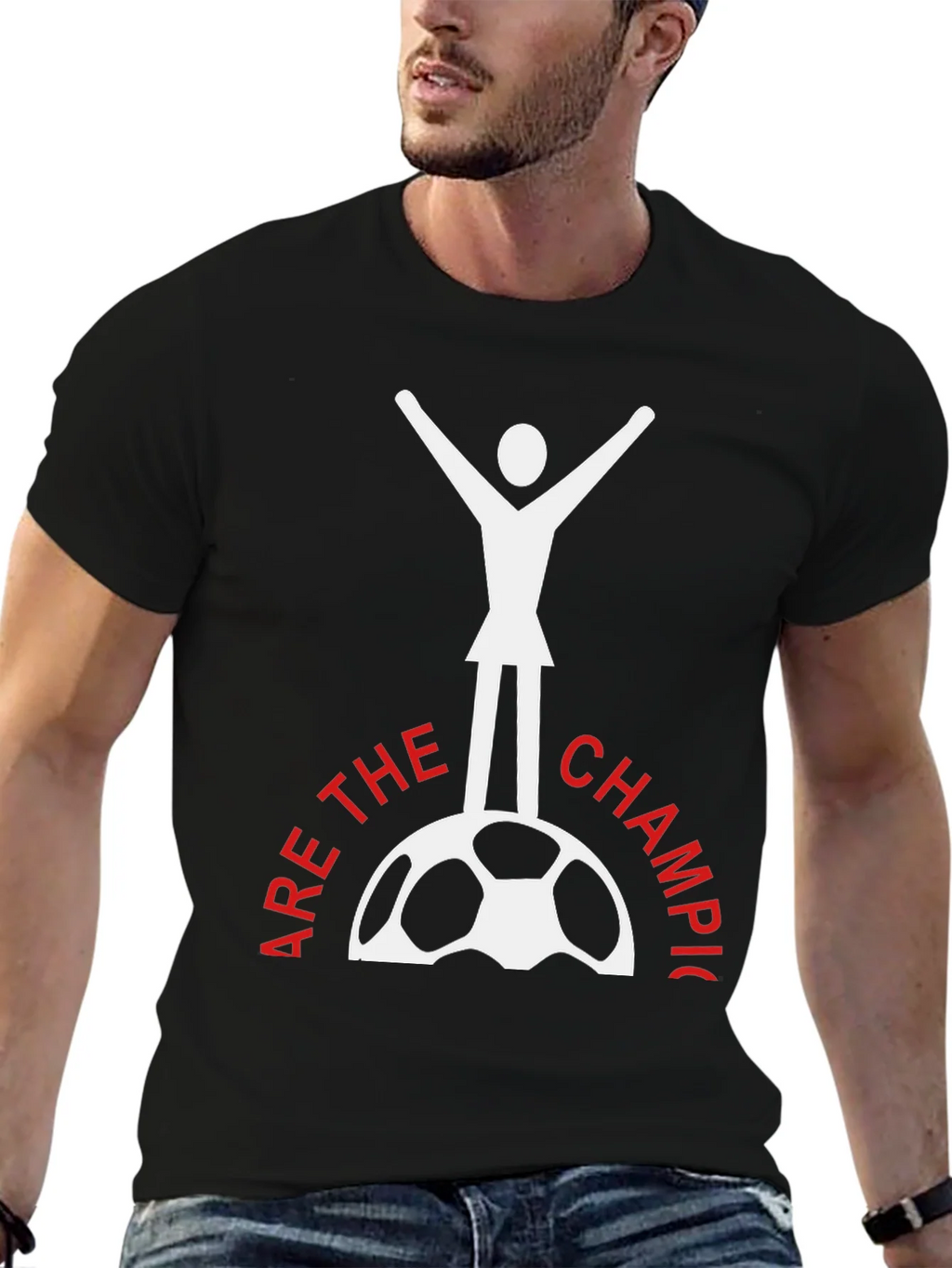 Champions Soccer T-Shirt - Black Tee product image 6