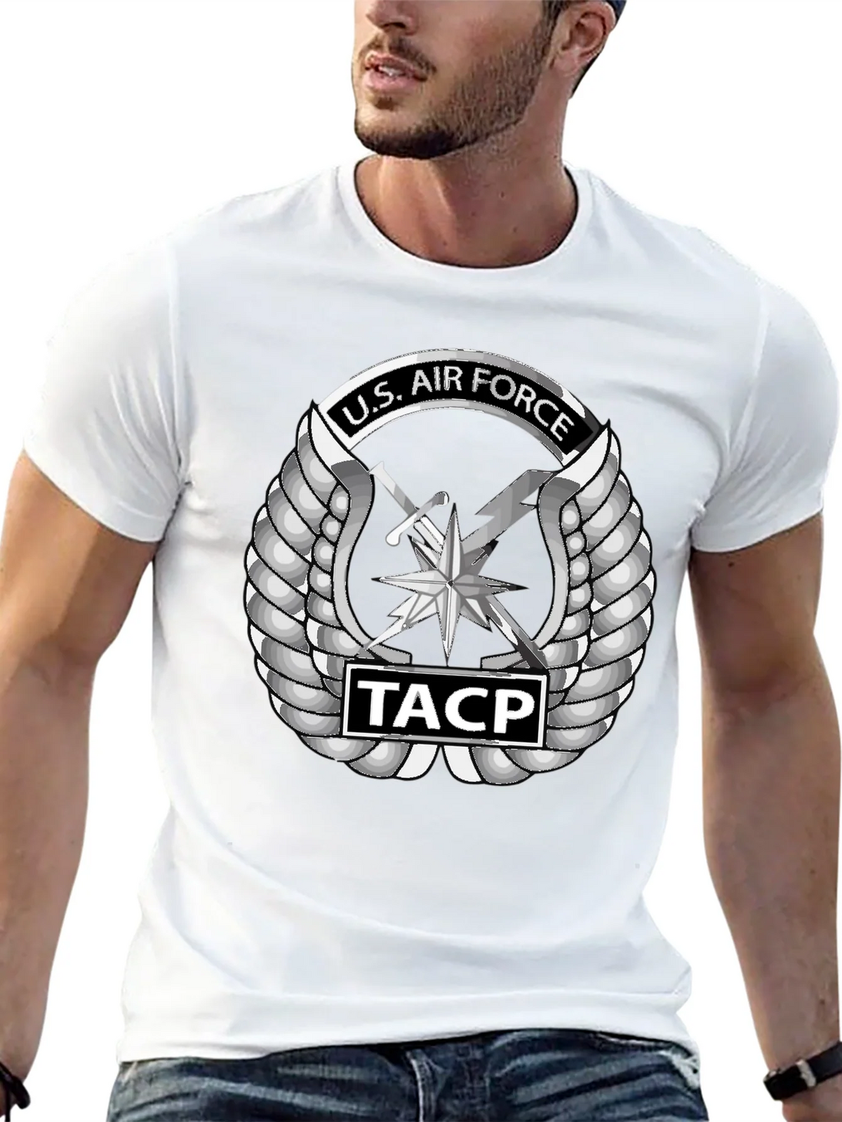 U.S. Air Force TACP Emblem Black T-Shirt product image 11