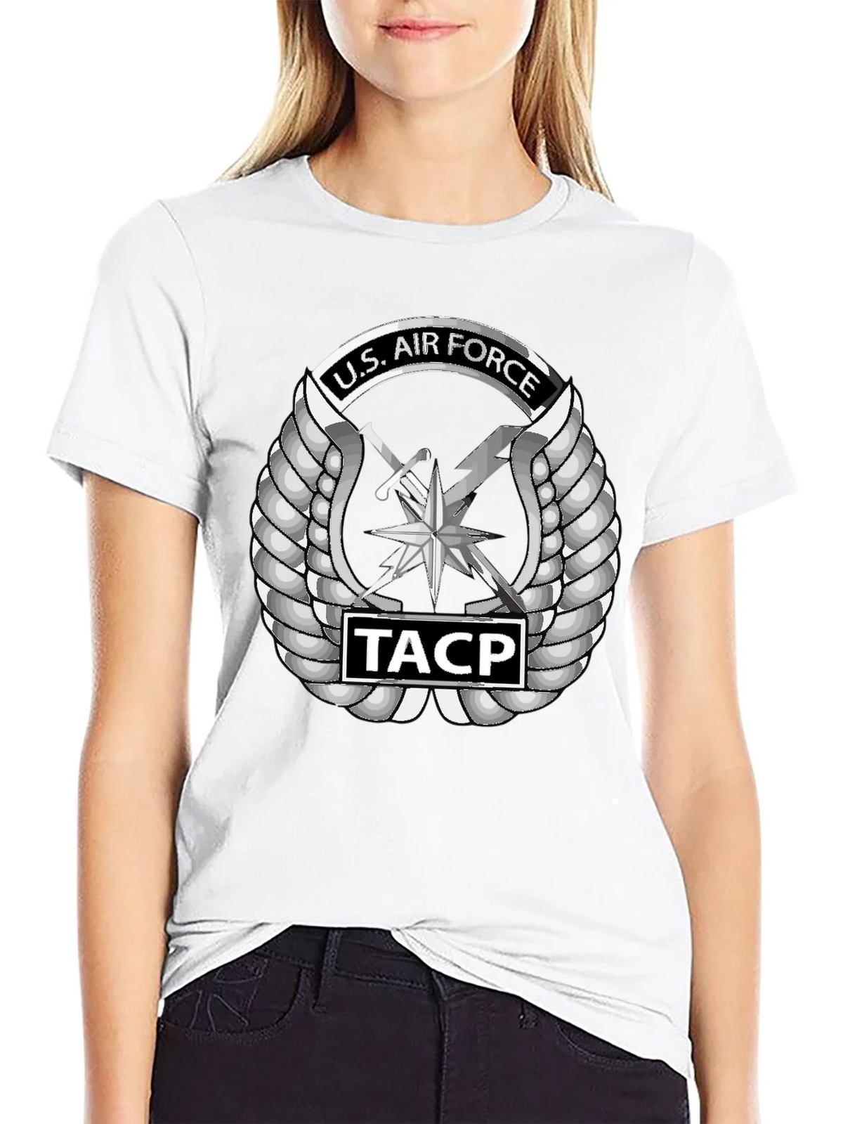U.S. Air Force TACP Emblem Black T-Shirt product image 7