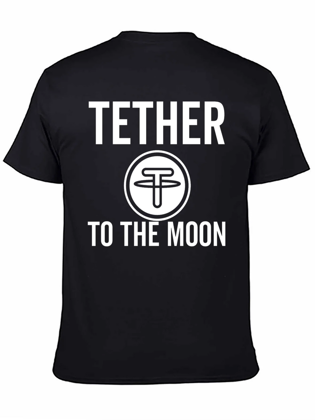 Tether to the Moon Crypto T-Shirt - Black product image 4