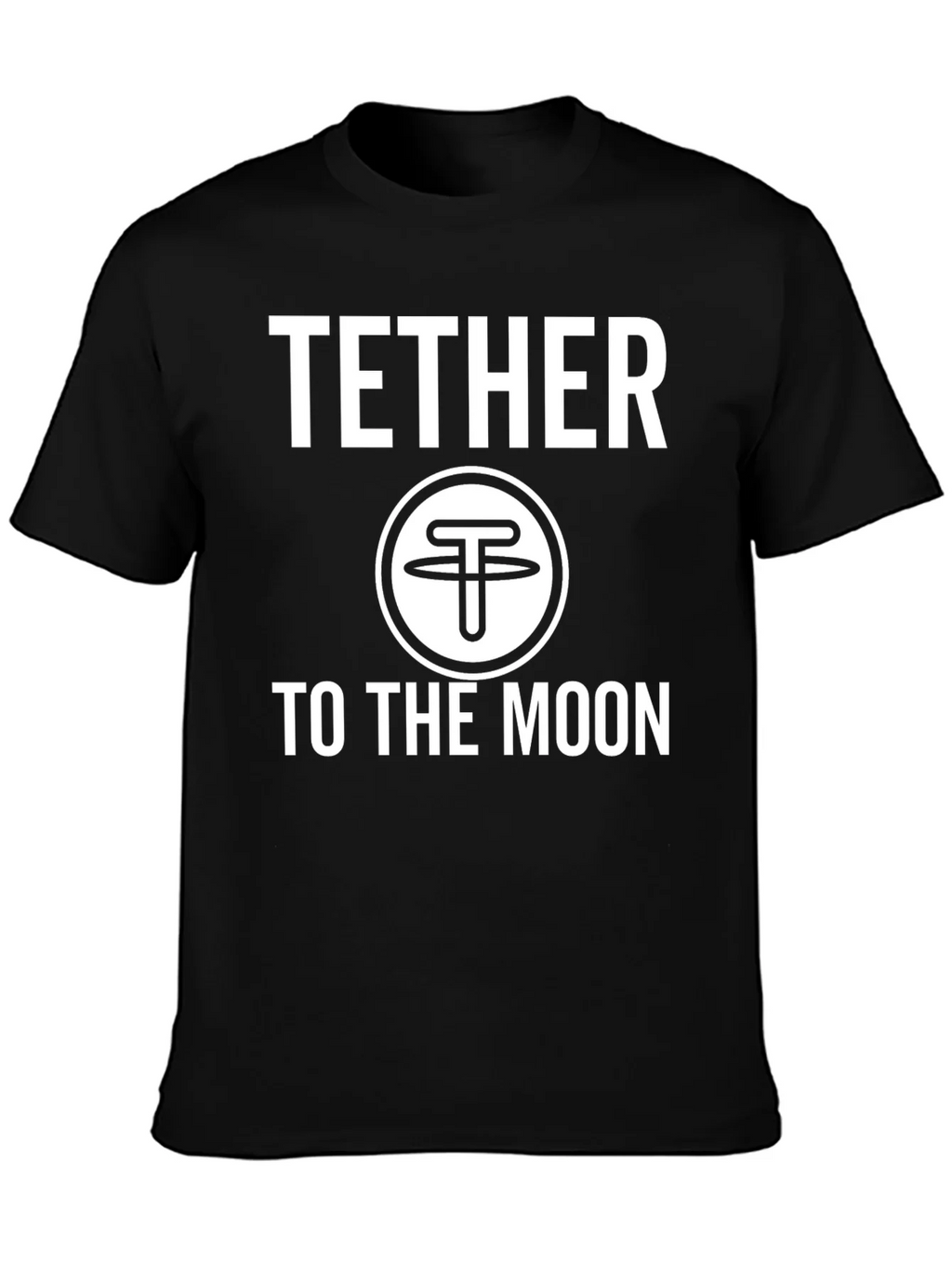 Tether to the Moon Crypto T-Shirt - Black product image 3