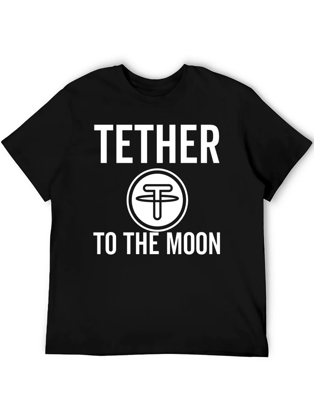 Tether to the Moon Crypto T-Shirt - Black product image 5