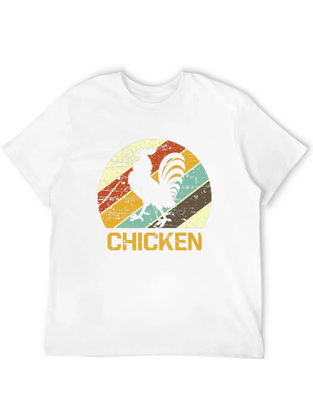 Retro Chicken Graphic T-Shirt - Black product image 11