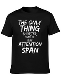 Funny Attention Span Graphic Tee product image 1