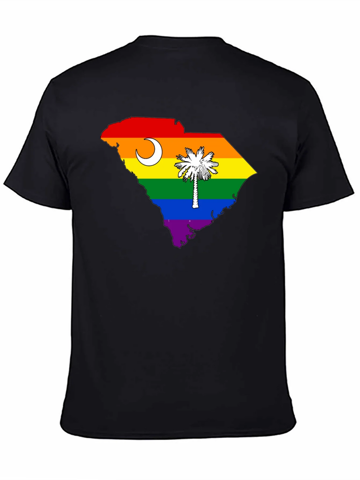 South Carolina Rainbow Pride T-Shirt product image 4