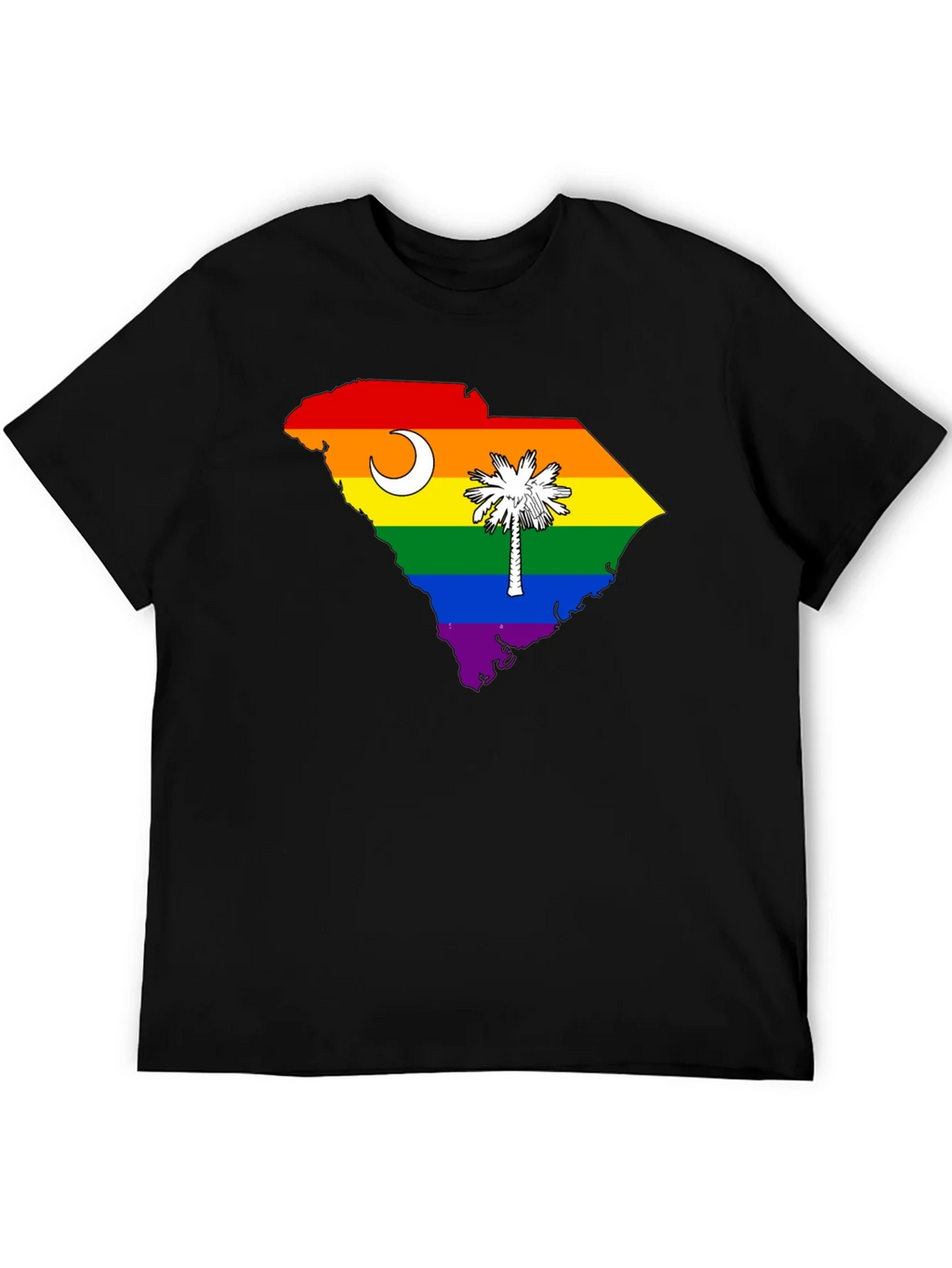 South Carolina Rainbow Pride T-Shirt product image 5