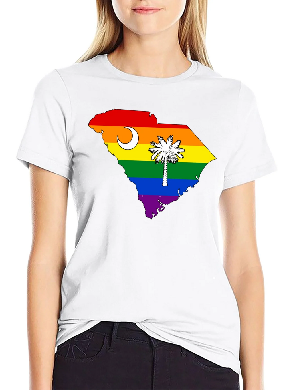 South Carolina Rainbow Pride T-Shirt product image 7