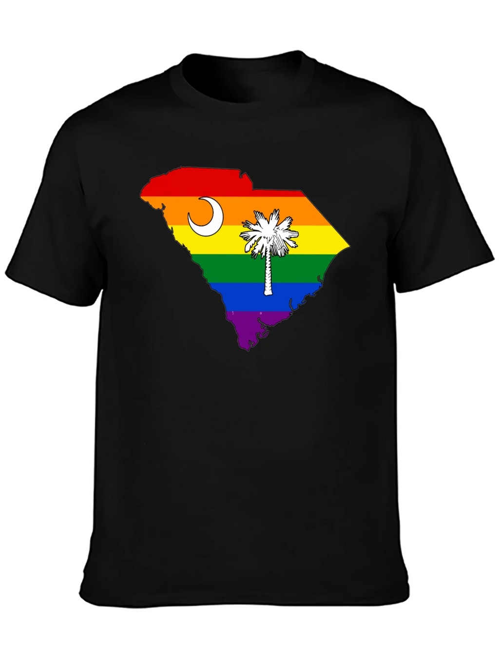 South Carolina Rainbow Pride T-Shirt product image 3