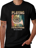French Horn Player T-Shirt - Musician Duty Tee product image 1