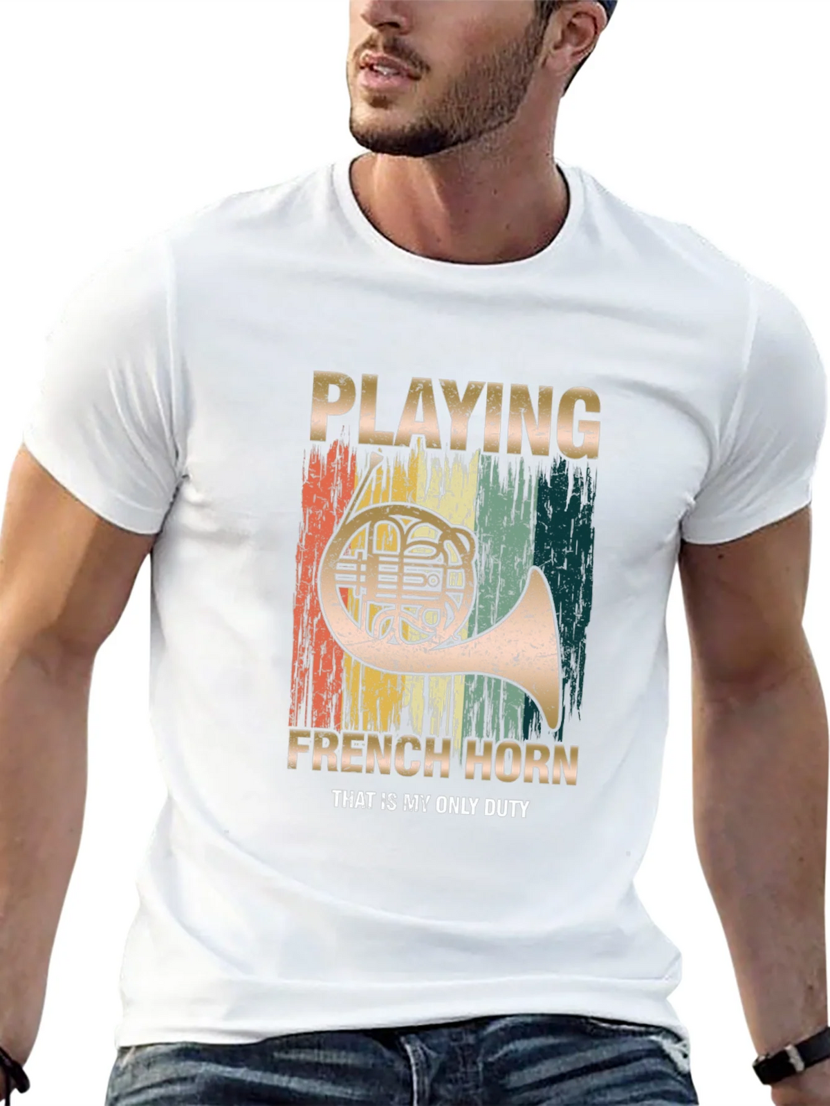 French Horn Player T-Shirt - Musician Duty Tee product image 12