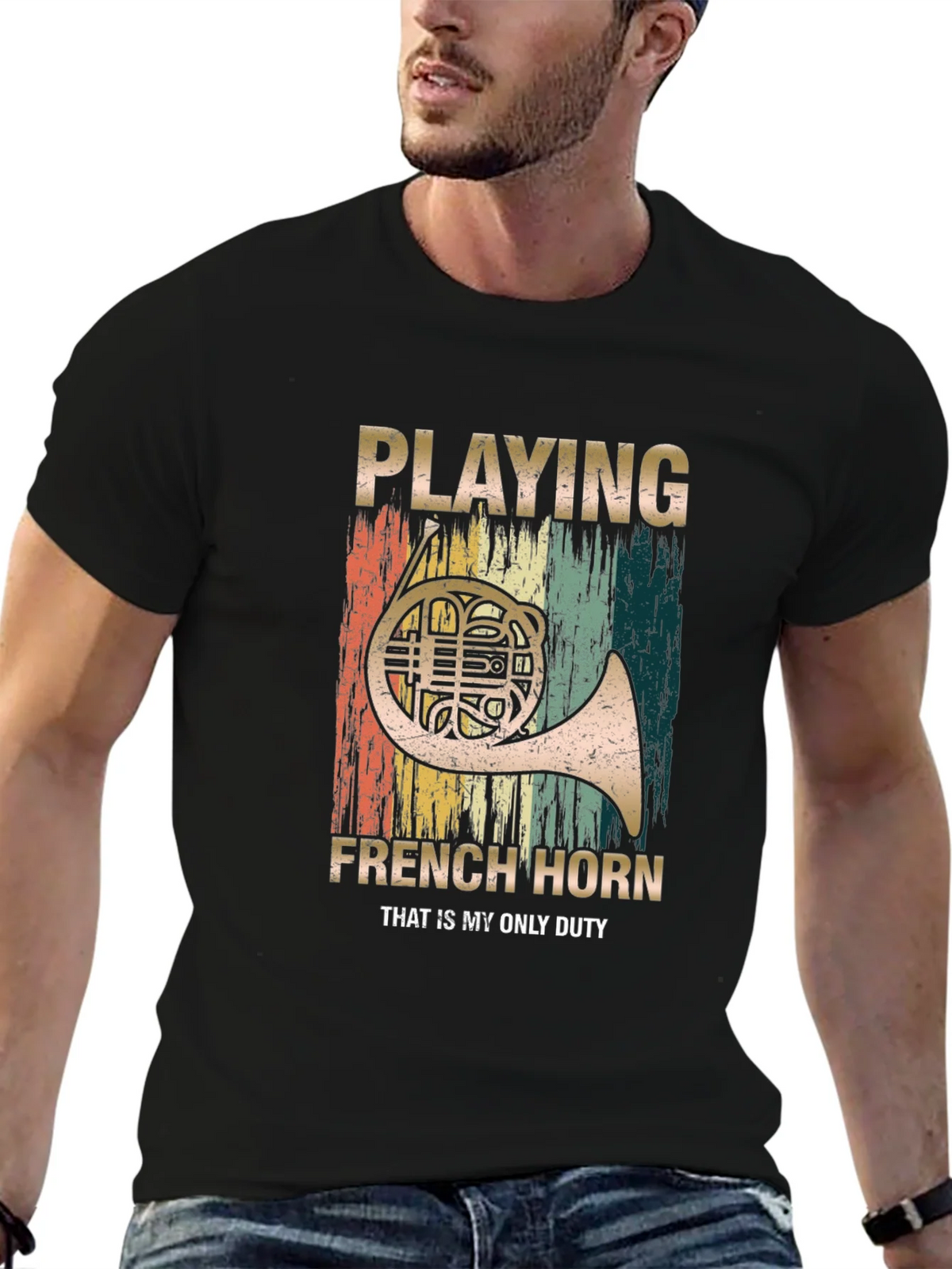 French Horn Player T-Shirt - Musician Duty Tee product image 6