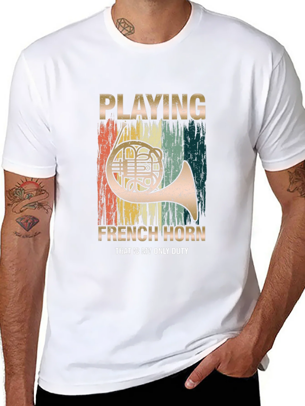 French Horn Player T-Shirt - Musician Duty Tee product image 7