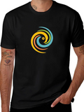 Swirl Graphic Black T-Shirt - Casual Style product image 1