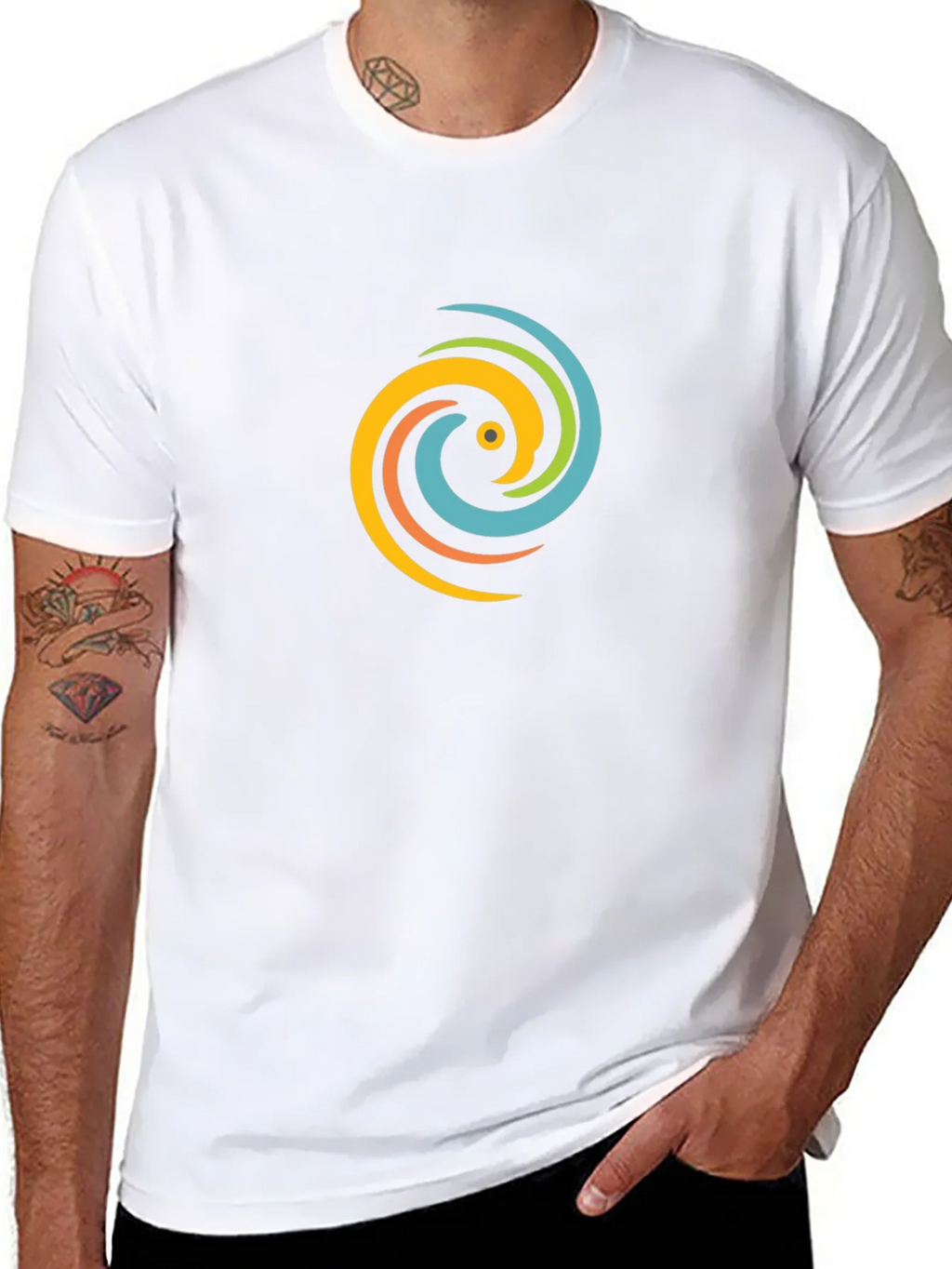 Swirl Graphic Black T-Shirt - Casual Style product image 6