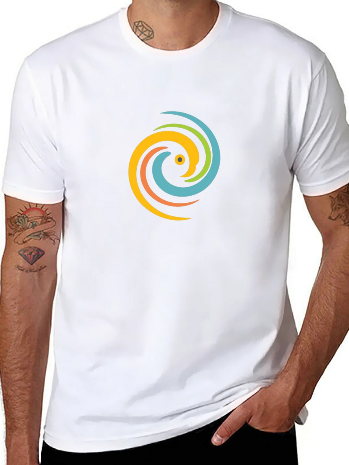 Swirl Graphic Black T-Shirt - Casual Style product image 6