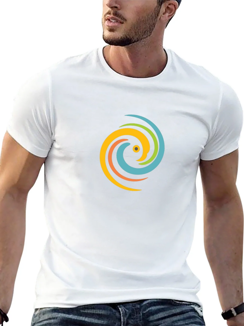 Swirl Graphic Black T-Shirt - Casual Style product image 10