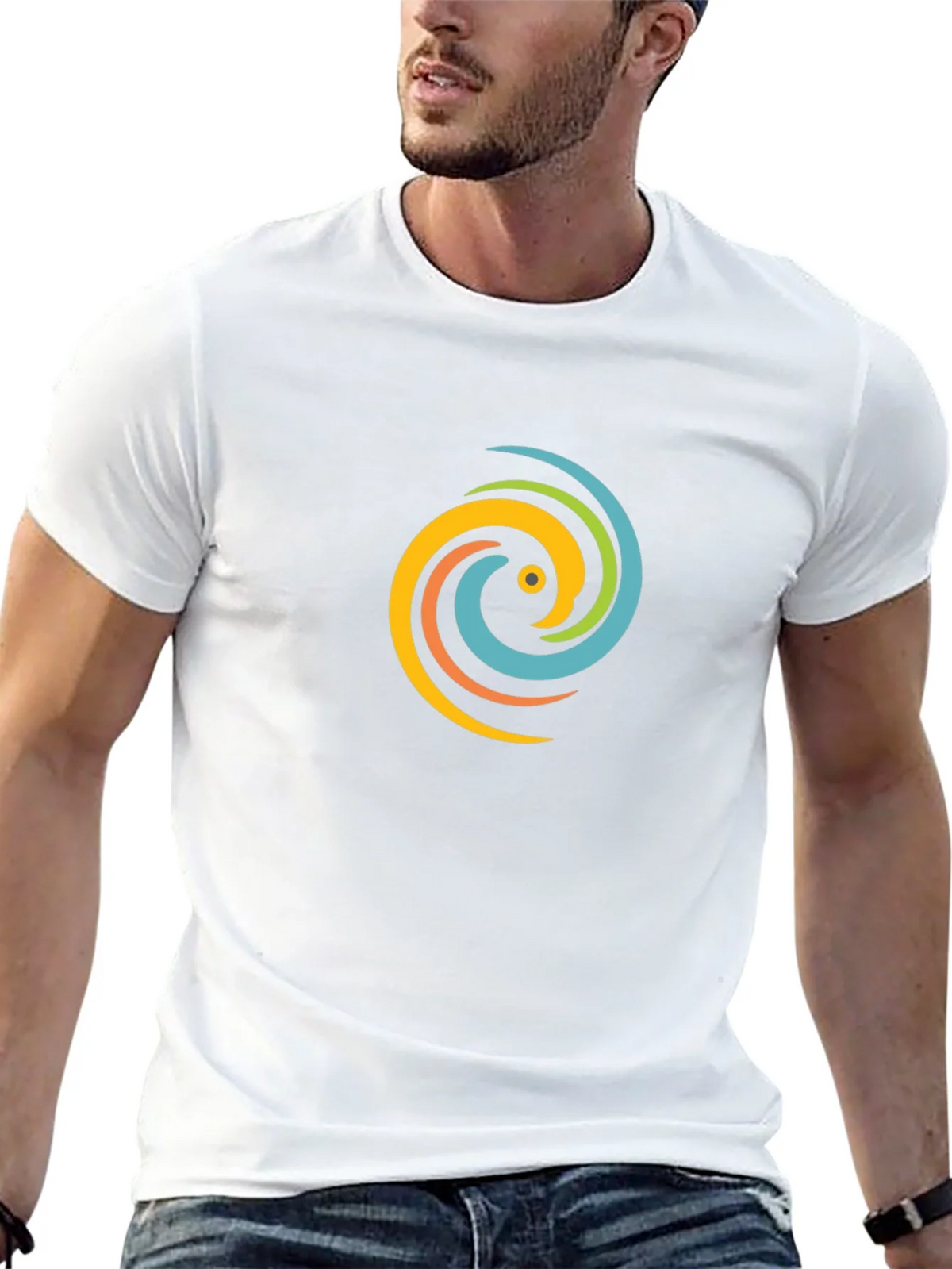 Swirl Graphic Black T-Shirt - Casual Style product image 10