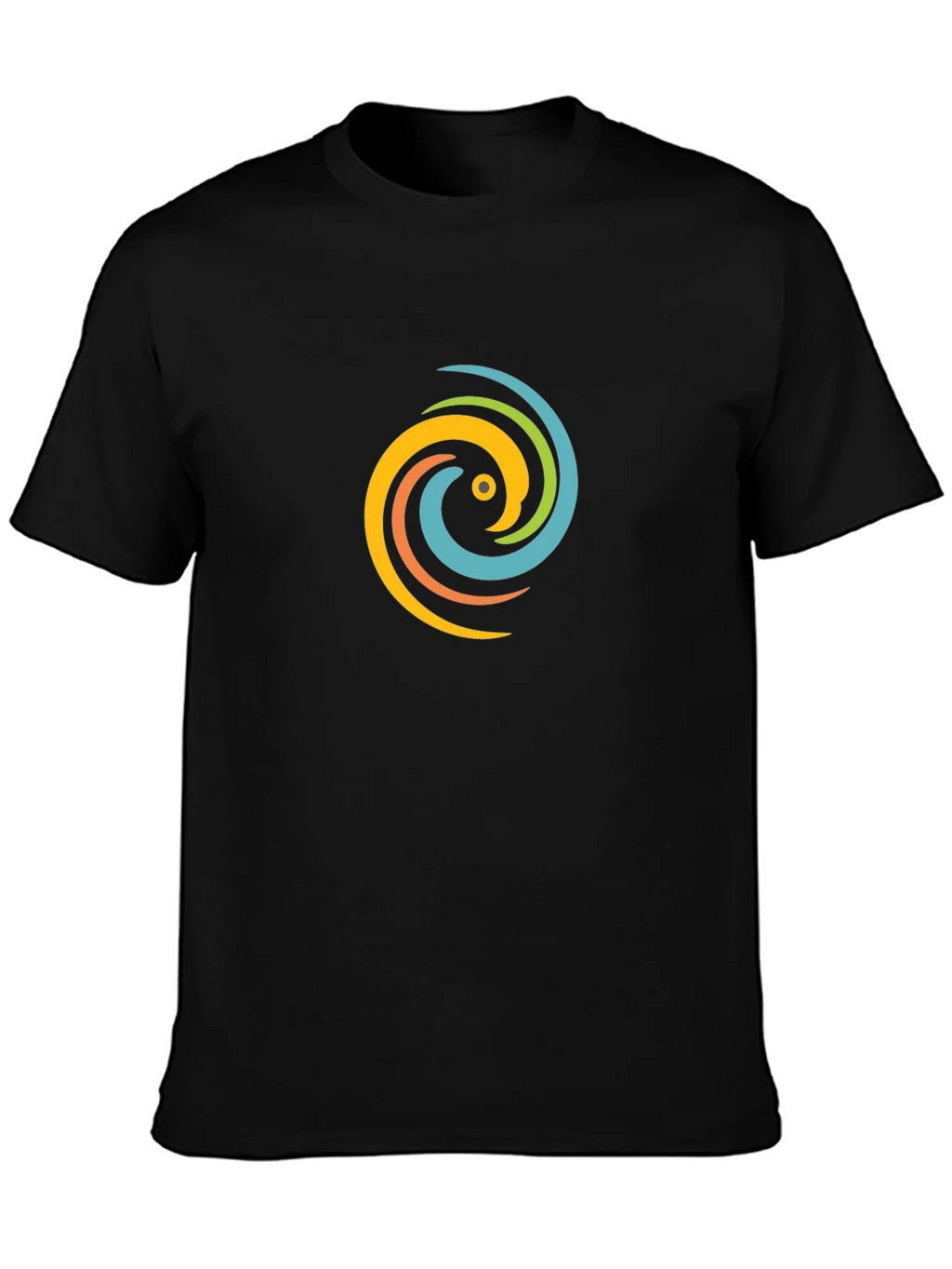 Swirl Graphic Black T-Shirt - Casual Style product image 3