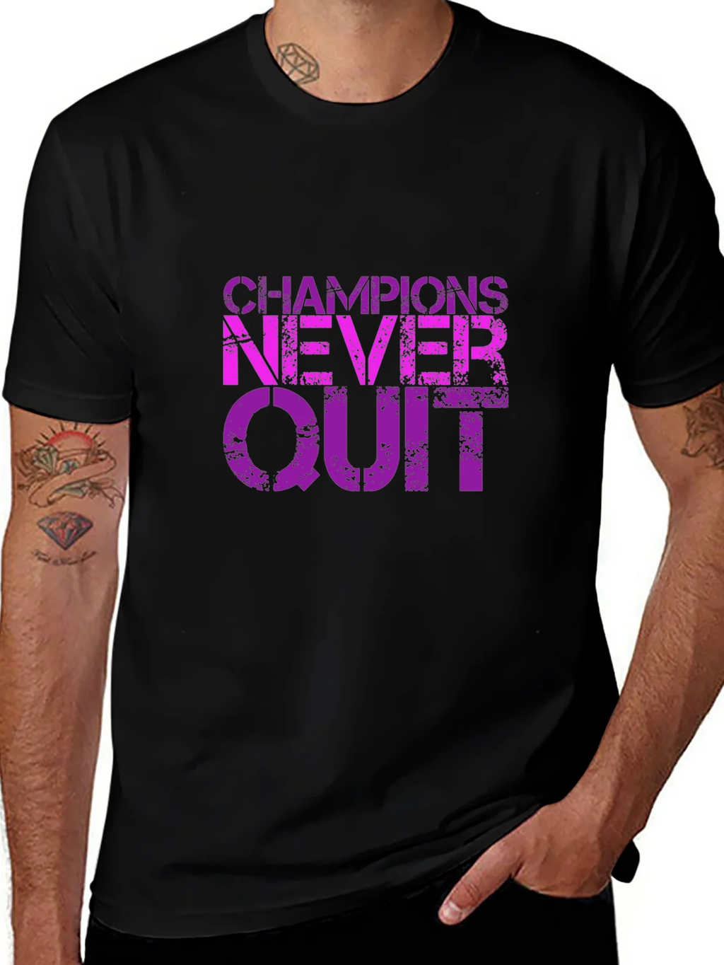 Champions Never Quit Graphic T-Shirt product image 1