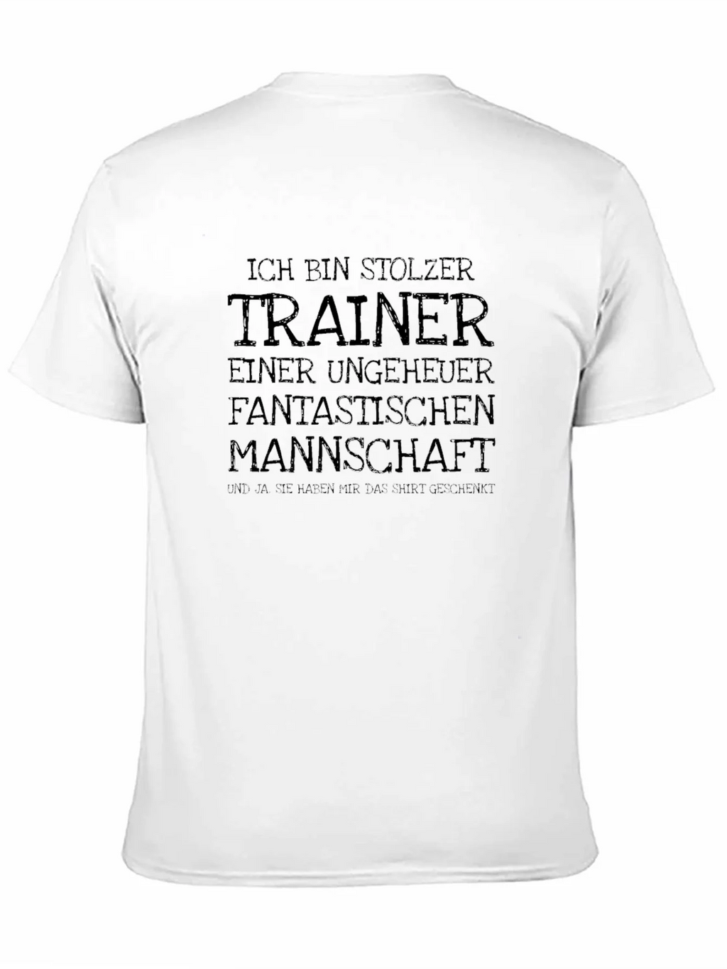 Proud Trainer T-Shirt - German Quote - Black Tee product image 10
