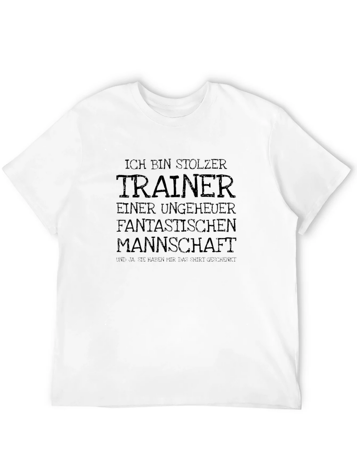 Proud Trainer T-Shirt - German Quote - Black Tee product image 11