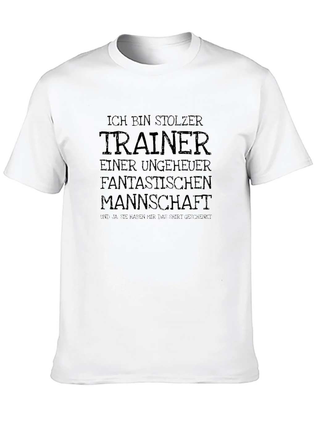 Proud Trainer T-Shirt - German Quote - Black Tee product image 9