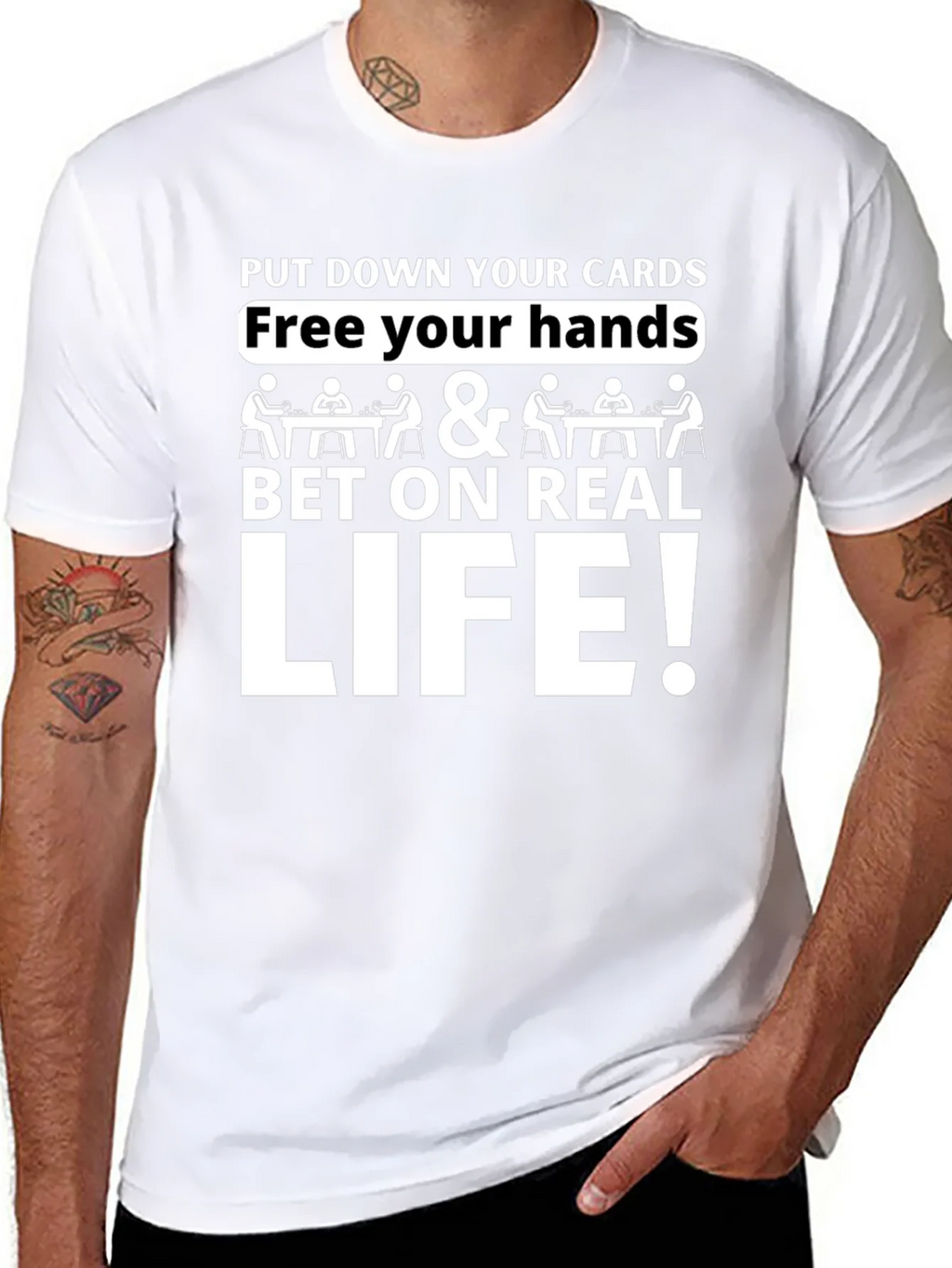 Bet on Real Life Graphic Tee product image 7