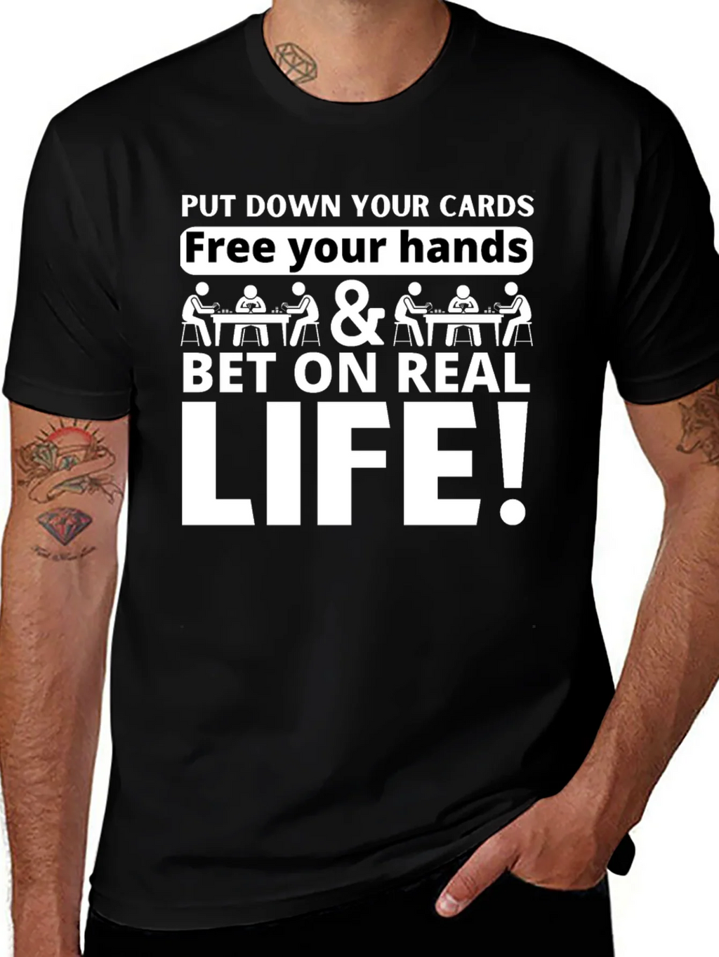 Bet on Real Life Graphic Tee product image 1