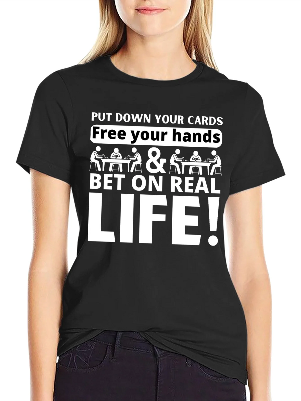 Bet on Real Life Graphic Tee product image 2