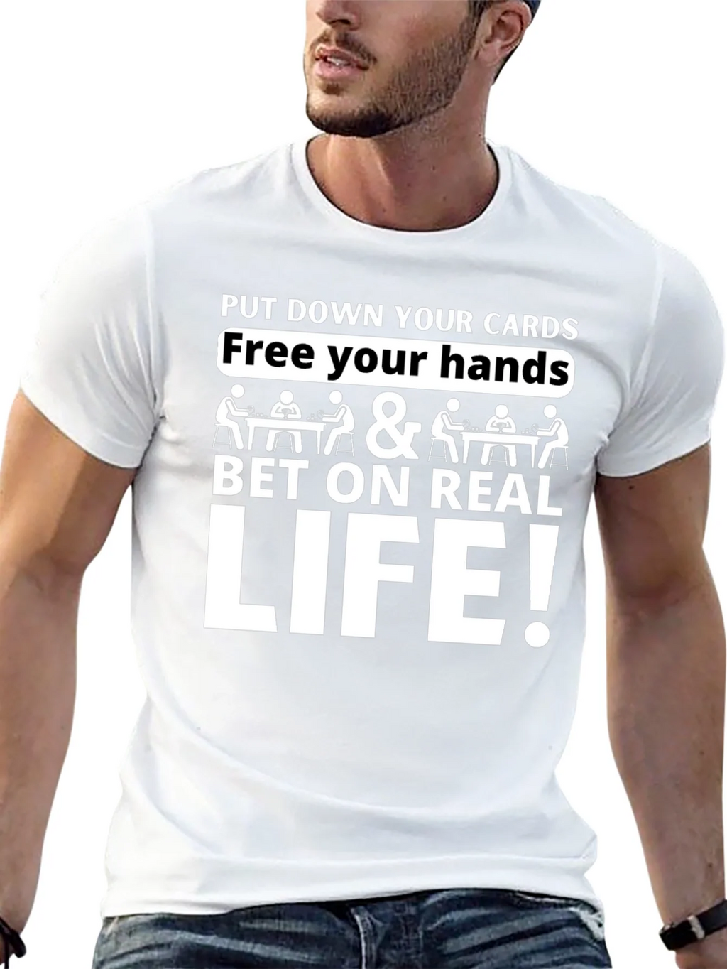 Bet on Real Life Graphic Tee product image 12