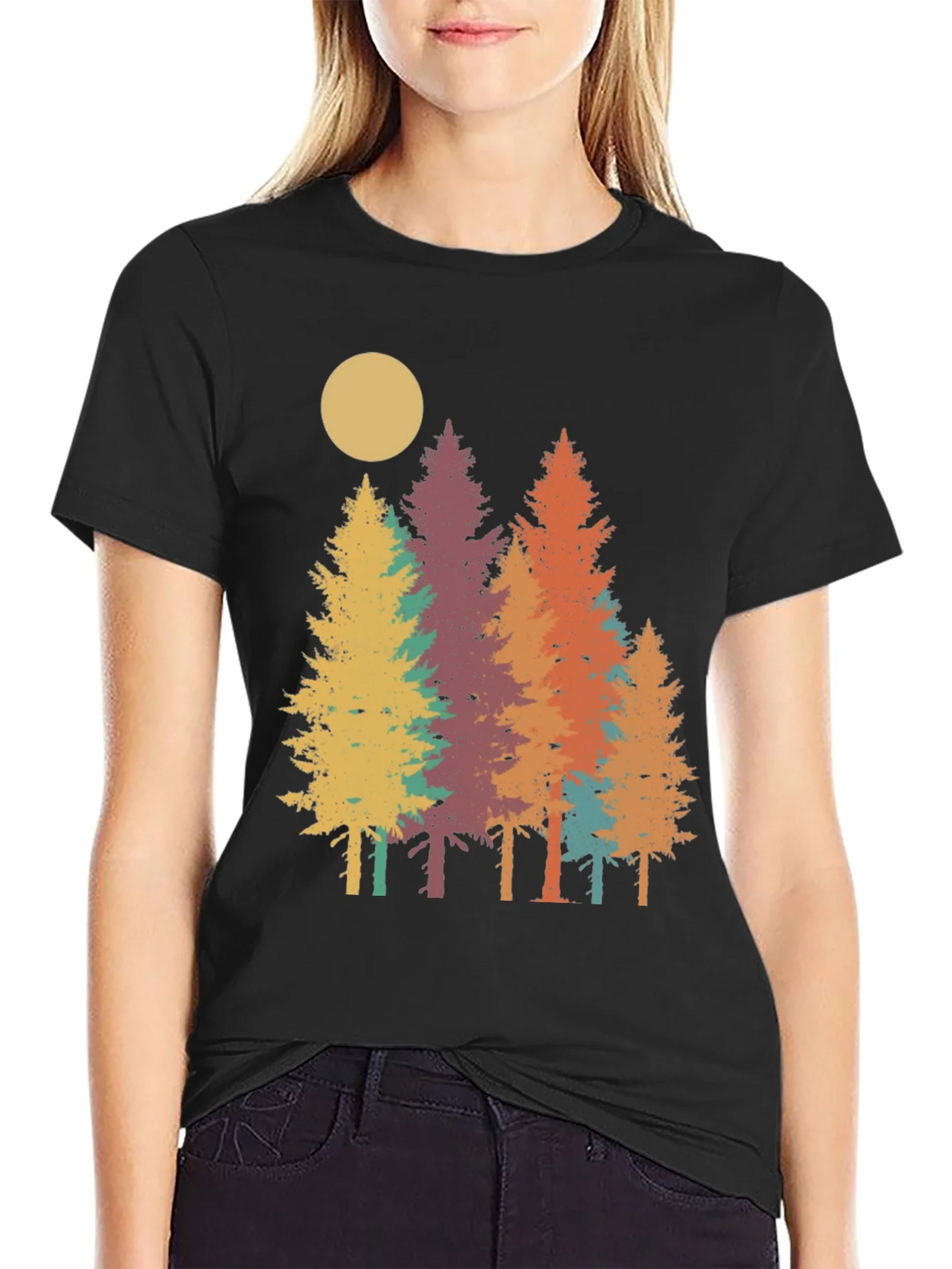 Retro Forest T-Shirt - Nature Inspired Graphic Tee product image 2