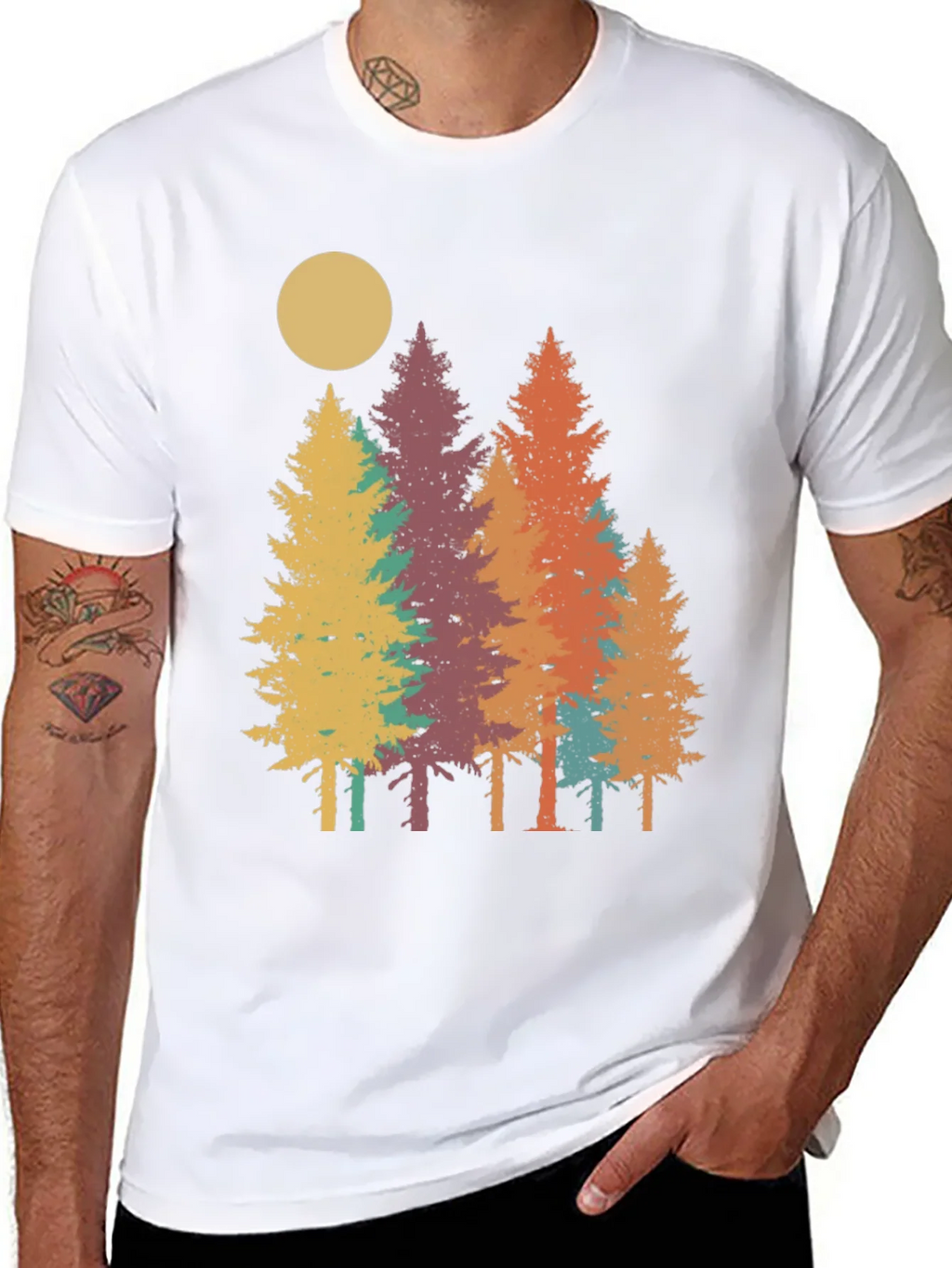 Retro Forest T-Shirt - Nature Inspired Graphic Tee product image 7
