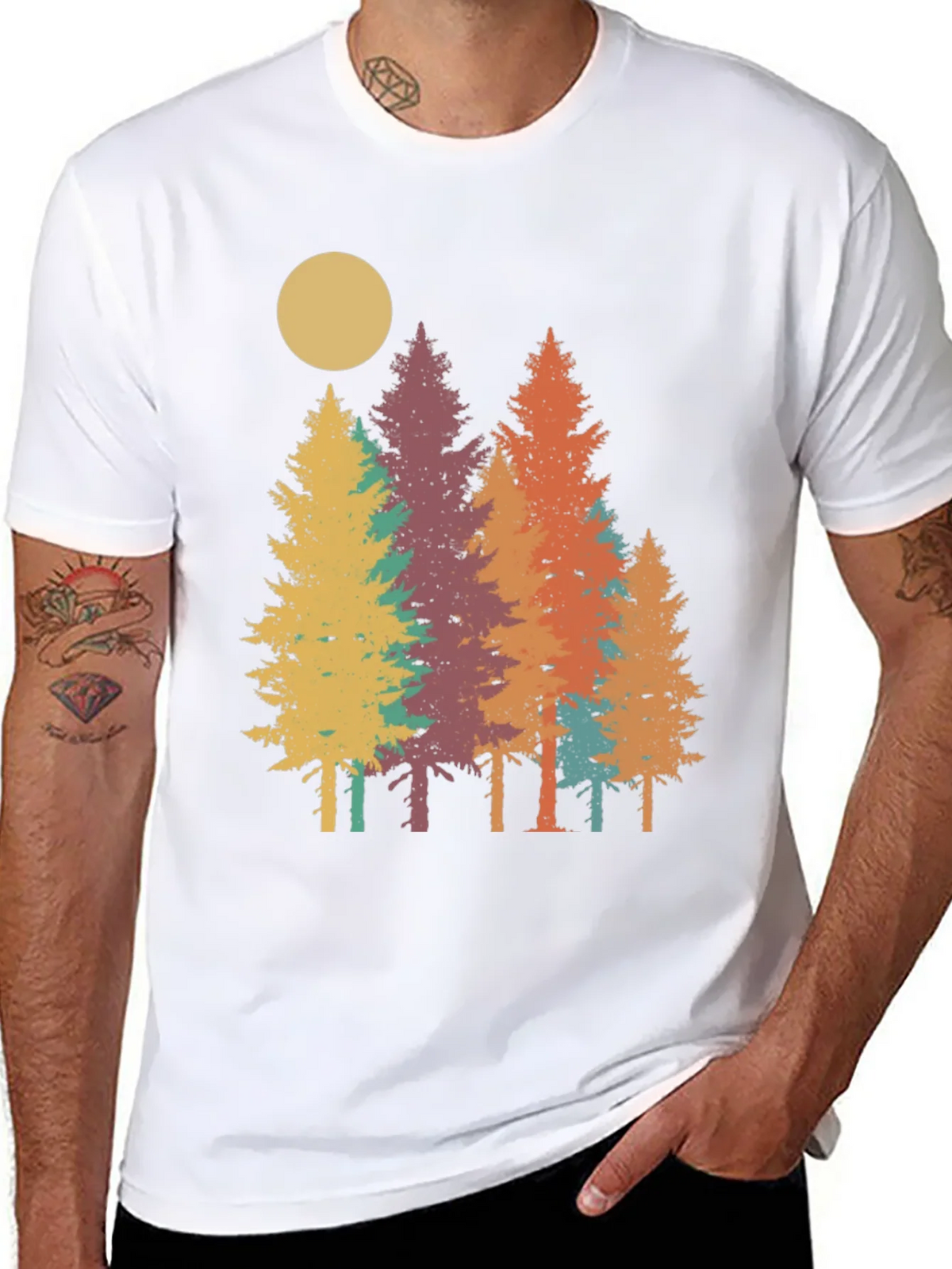 Retro Forest T-Shirt - Nature Inspired Graphic Tee product image 7