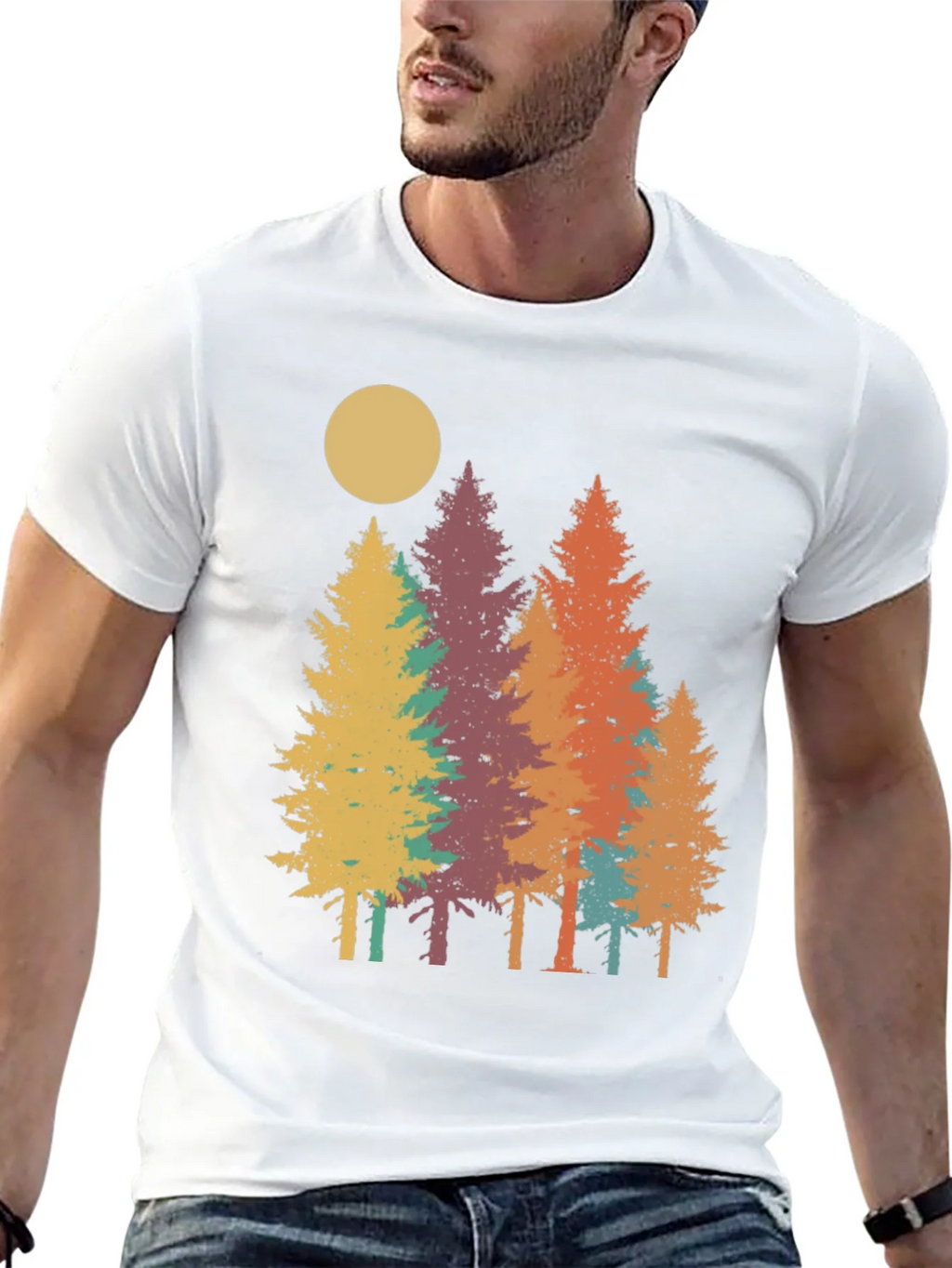 Retro Forest T-Shirt - Nature Inspired Graphic Tee product image 11