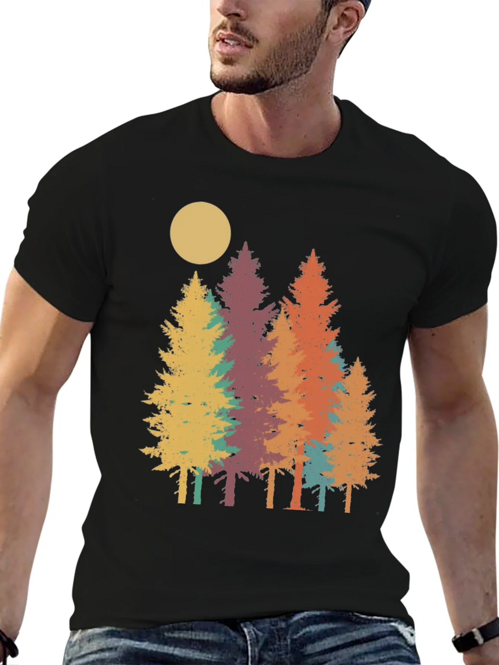 Retro Forest T-Shirt - Nature Inspired Graphic Tee product image 6