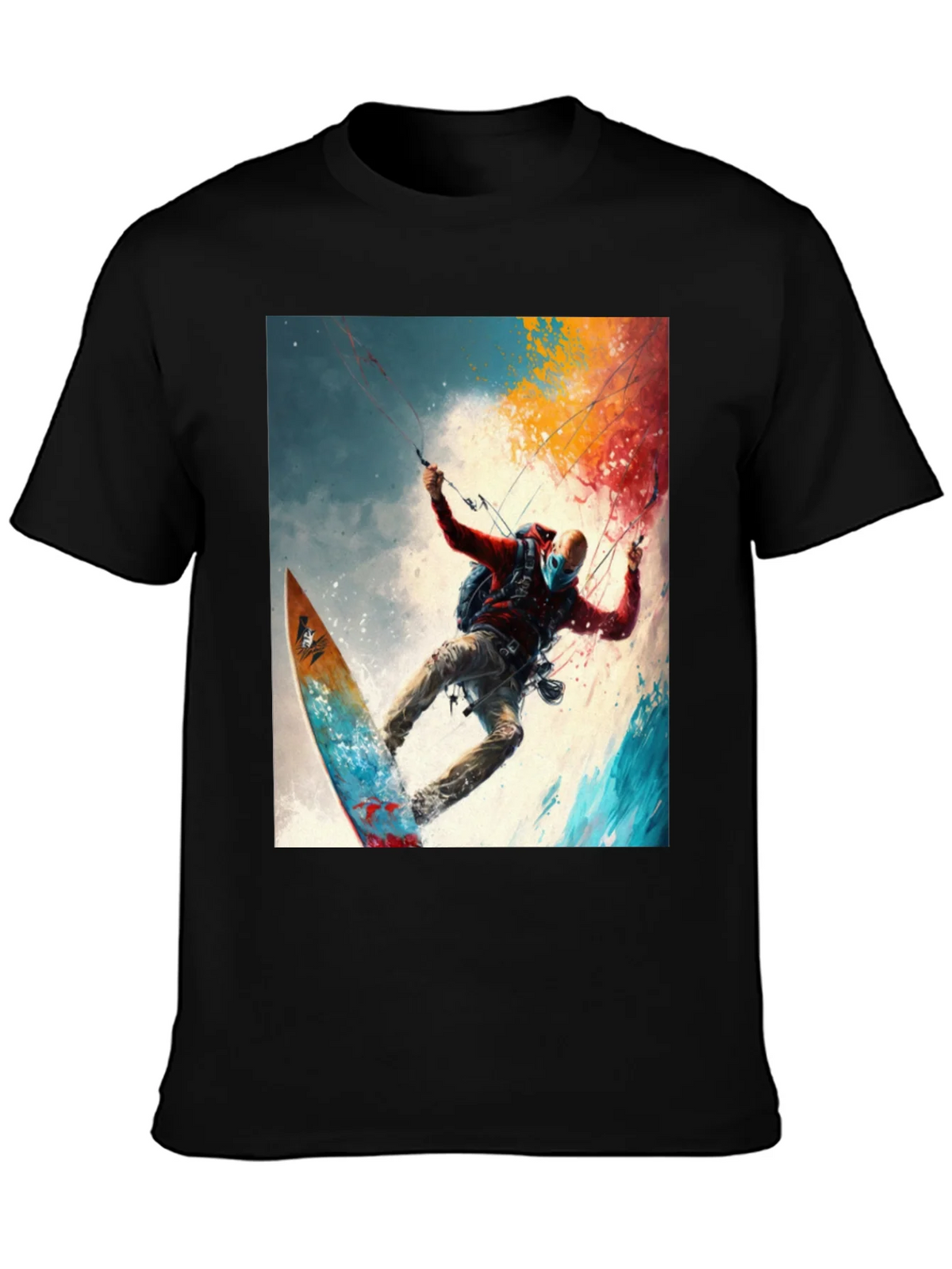 Surfing Adventure Tee - Artistic Graphic Print product image 3